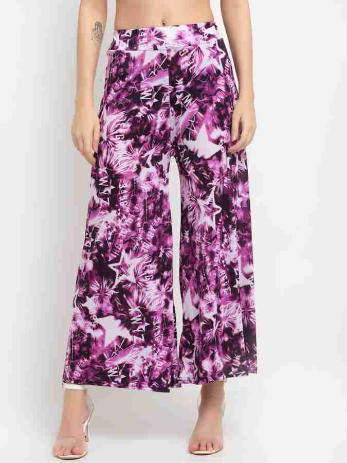 Buy Purple Trousers & Pants for Women by NEUDIS Online