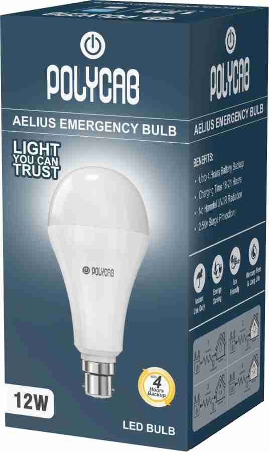 Polycab 12 W Standard B22 Inverter Bulb Price in India - Buy Polycab 12 W  Standard B22 Inverter Bulb online at
