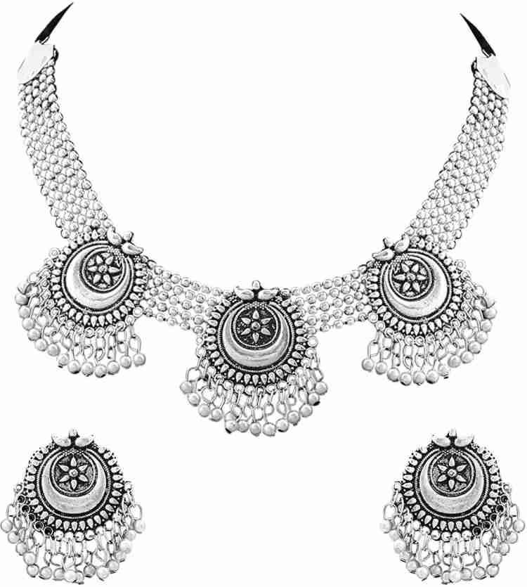 Oxidised jewellery deals set flipkart