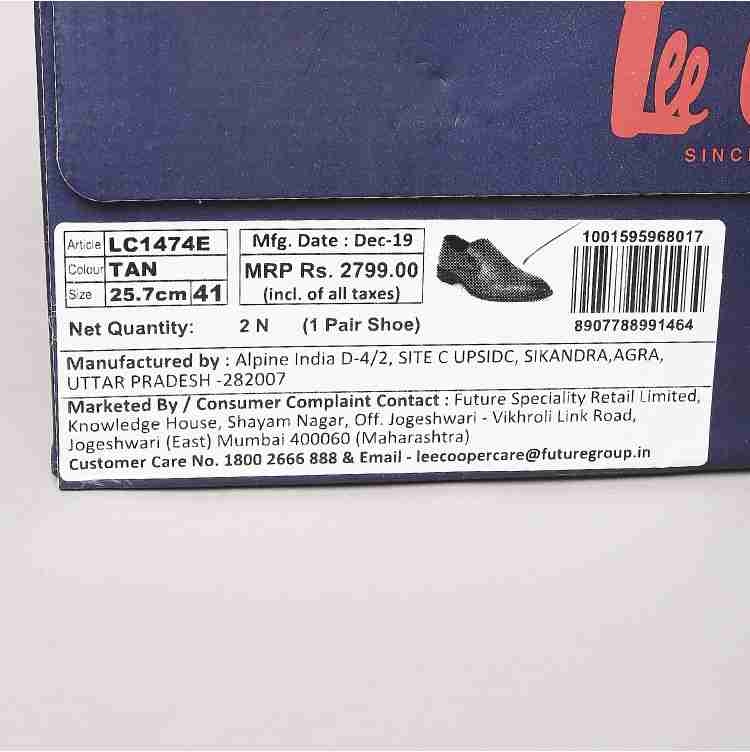 Lee cooper best sale shoes online complaint