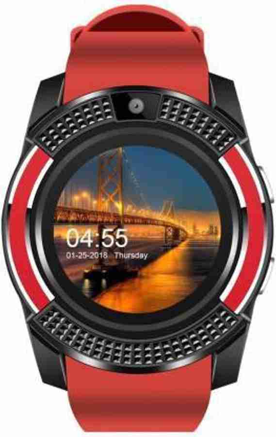 Zavos Screen Guard for Life Like V8 Bluetooth With Sim Tf Card Slot Smartwatch Red Strap Regular Zavos Flipkart