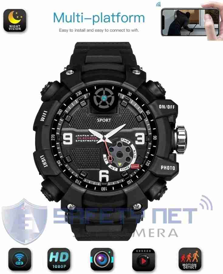 Waterproof camera hot sale watch