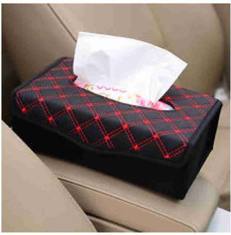 Large Car Tissue Holder, Car Napkin Holder Cover Fit 120  Standard Size Tissue Box - Facial Tissue Holder for Auto Headrest, Car  Tissue Dispenser Better Way to Position Standard Size tissue