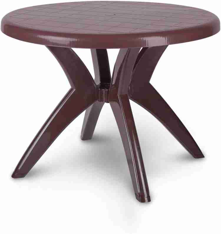 Plastic round on sale dining table