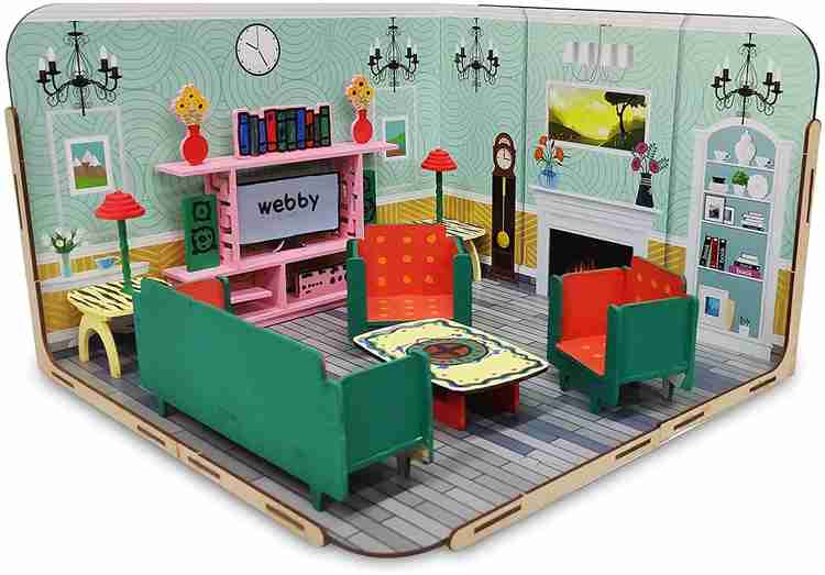 Pre assembled dollhouse cheap