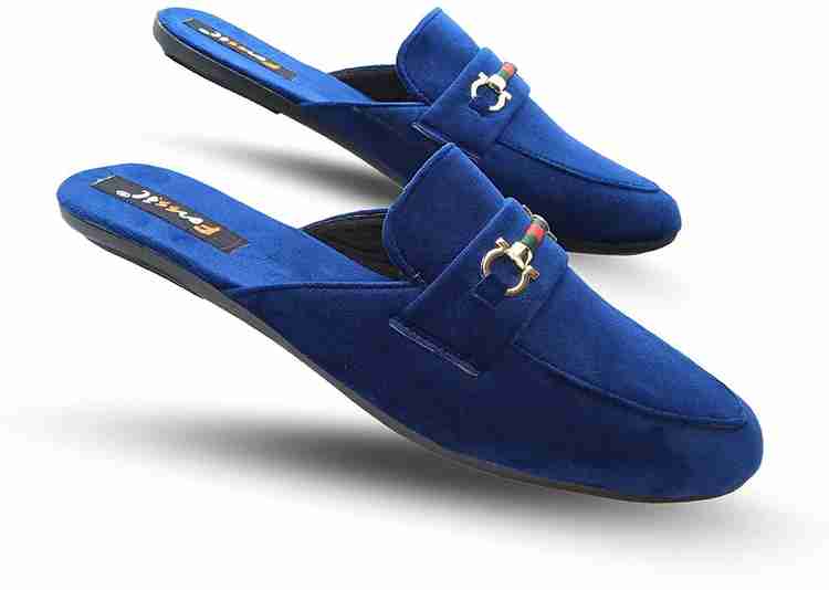 Mens blue mule slippers store