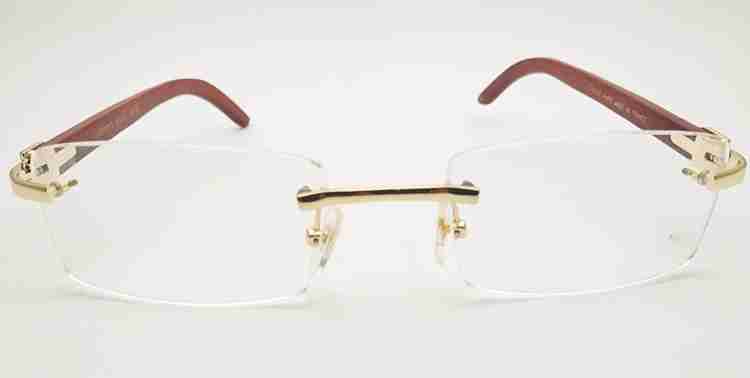 RSINC Rimless Rectangle Frame Price in India - Buy RSINC Rimless