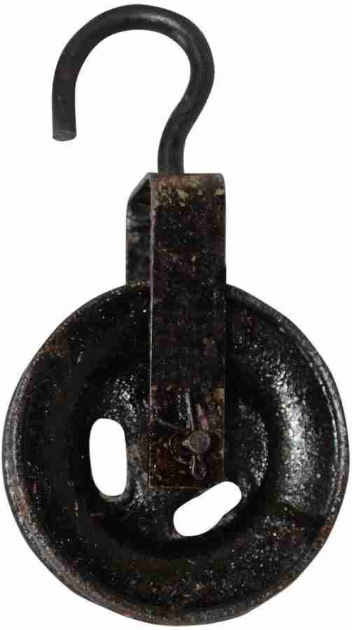 VGS MARKETINGS Solid Metal Roller Pulley with Hook for Well