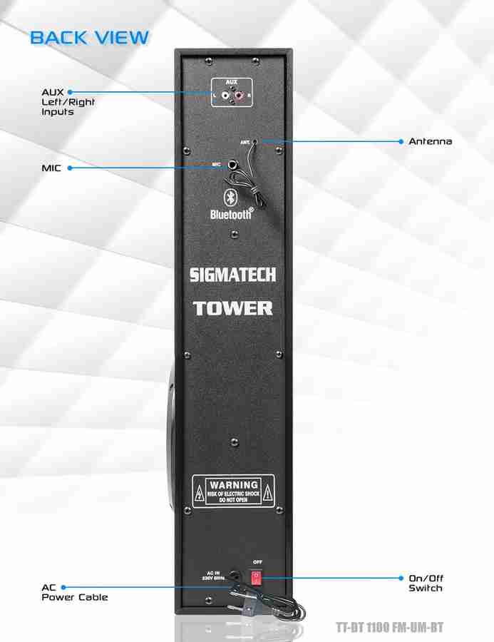 Buy Target D1100 95 W Tower Speaker Online from Flipkart