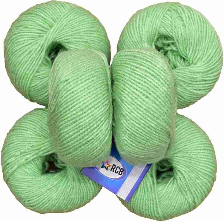 JEFFY Vardhman Kintting Yarn 100% Acrylic Wool (Pista) (8 PC) Baby Soft 4  ply Wool Ball Hand Knitting Wool/Art Craft Soft Fingering Crochet Hook Yarn,  Needle Knitting Yarn Thread Dyed Shade no-8 - Vardhman Kintting Yarn 100% Acrylic  Wool (Pista) (8