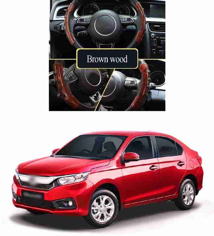 PRTEK Hand Stiched Steering Cover For Honda Amaze Price in India