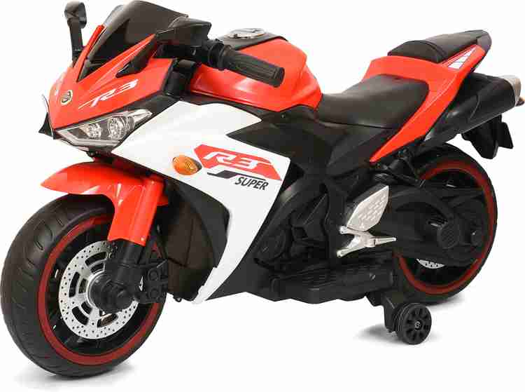 Tector Big R3 Style 2.4Ghz RideOn Remote Control Bike with Hand Acceleration Bike Battery Operated Ride On