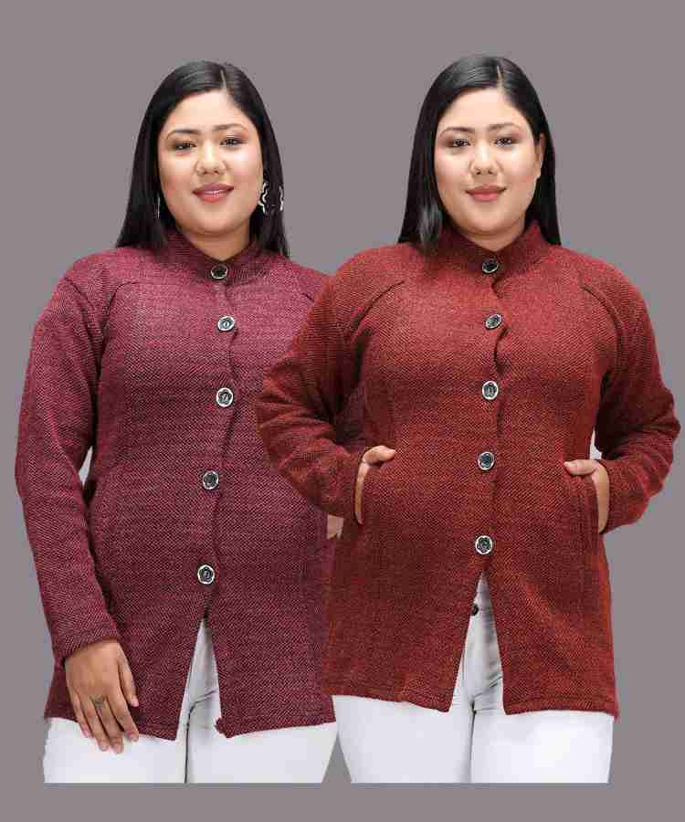 Christy World Solid Round Neck Casual Women Red, Maroon Sweater - Buy  Christy World Solid Round Neck Casual Women Red, Maroon Sweater Online at  Best Prices in India