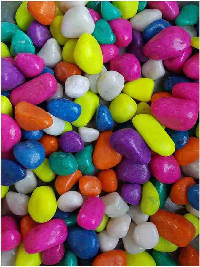 1st Time Multicolor Pebbles Stone For Decoration Of Fish Aquarium