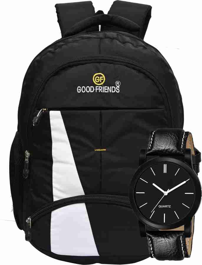 Flipkart GOOD FRIENDS Branded Quality Casual Travel Bags School Bag Watch Waterproof School Bag School Bag