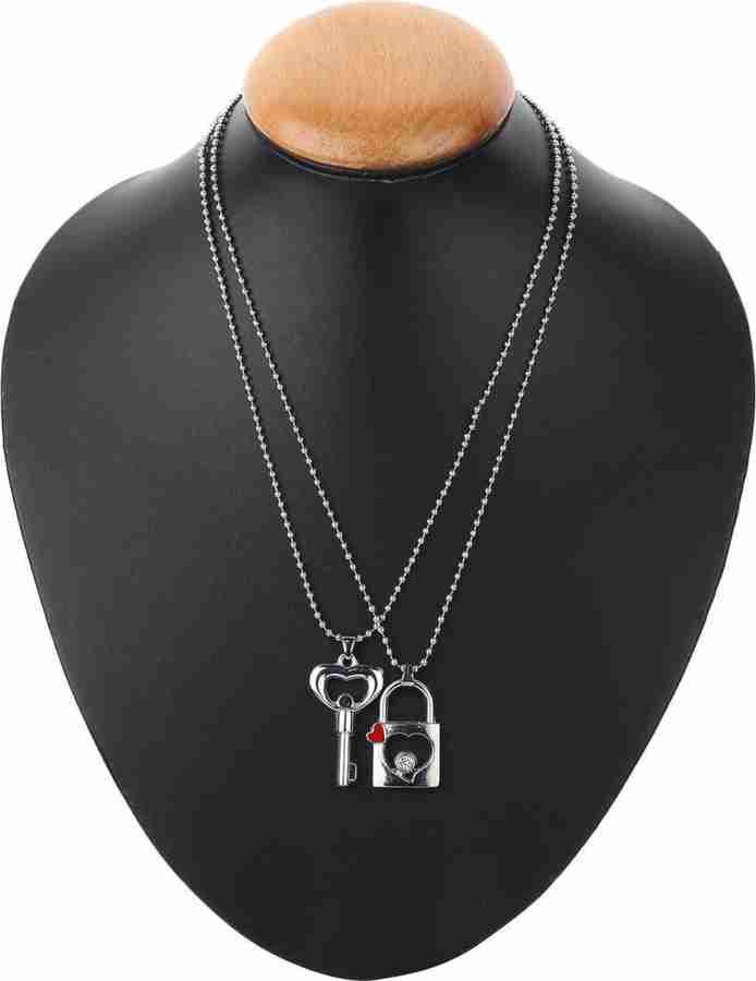 tannujewel Stainless Steel Pendant Set Price in India Buy