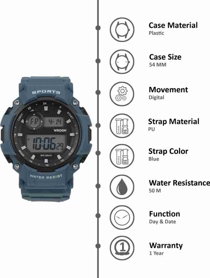 WROGN Digital Watch For Men Buy WROGN Digital Watch For Men WRG00055B Online at Best Prices in India Flipkart
