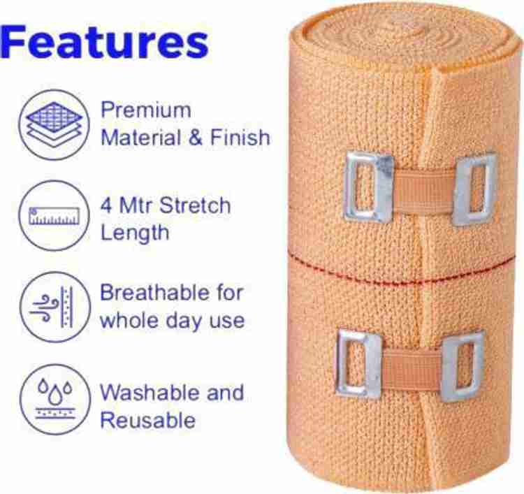 SPORTIX CREPE BANDAGE GARAM PATTI 10 CM Crepe Bandage Price in