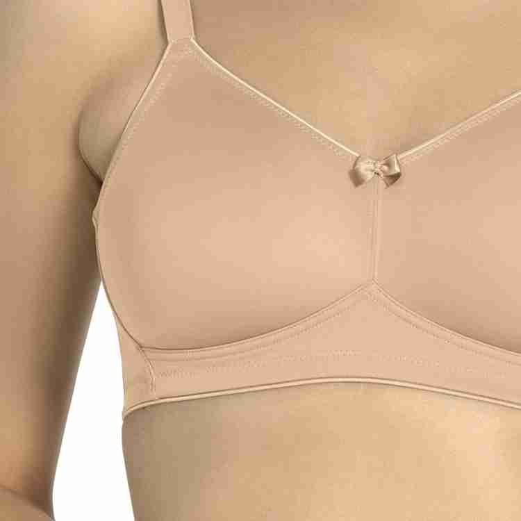 Mrat Clearance Front Closure Bras for Women Embroidered Comfortable  Breathable Bra Back Smoothing Women's Lounge Unlined Scoop Neck Bralette  Front Closure Bras for Women Underwear Beige M 