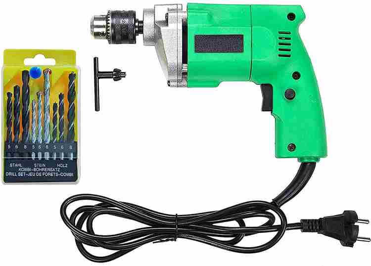 Shopper52 DRL9PCBIT N 10 mm Powerful Electric Drill Machine with 9 Pieces Drill Bit Set CMDRL9PCBIT Price in India Buy Shopper52 DRL9PCBIT N 10 mm Powerful Electric Drill Machine with 9 Pieces
