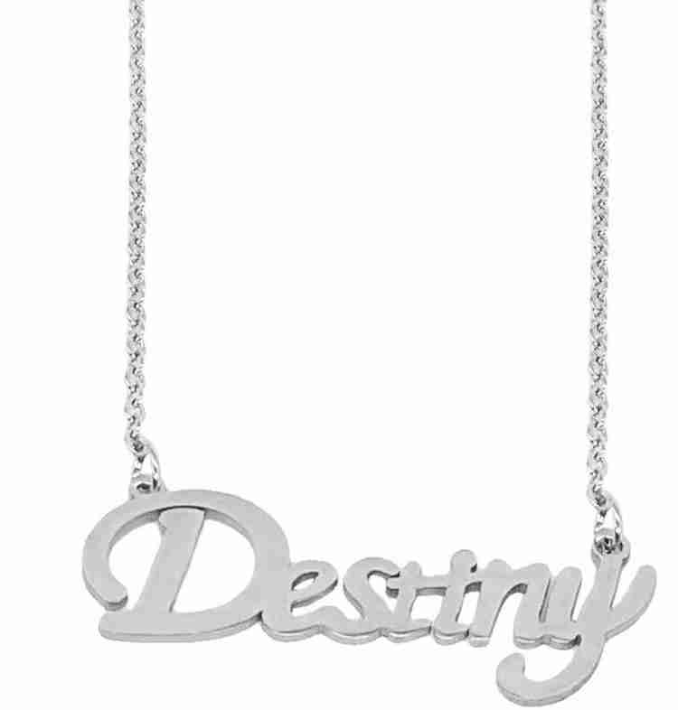 Silver chain for men with name sales