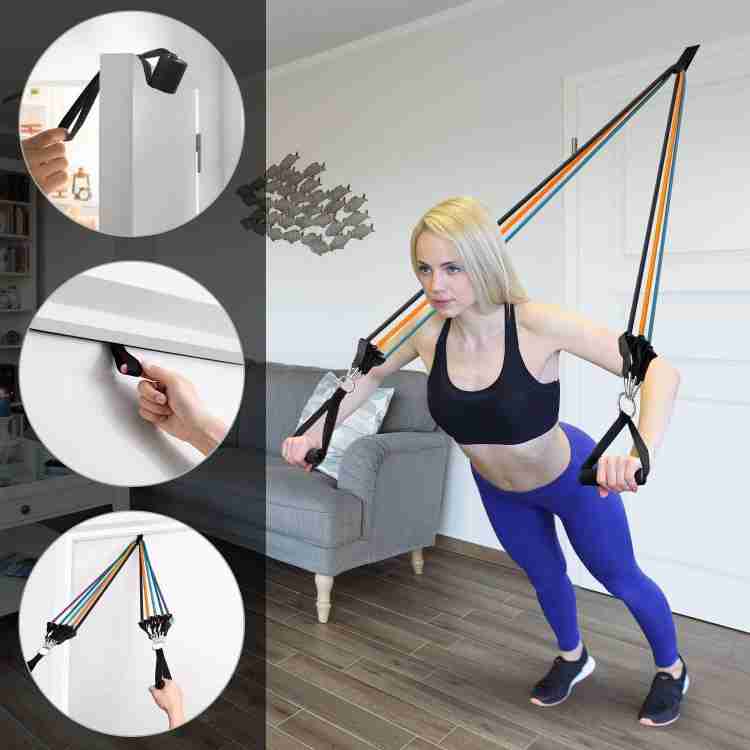 wrizty Resistance Bands Set for Exercise And Workout Toning Tube Kit with Door Anchor Resistance Tube Buy wrizty Resistance Bands Set for Exercise And Workout Toning Tube Kit with Door Anchor
