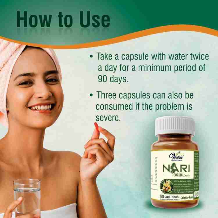 VEDOBI Nari Cordial Capsule 120, Pcod Tablet, Periods Medicine Price in  India - Buy VEDOBI Nari Cordial Capsule 120, Pcod Tablet