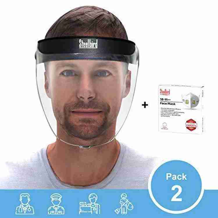 Steelbird YS 20 Helmet Visor Static Face Shield 1 SB Face Mask