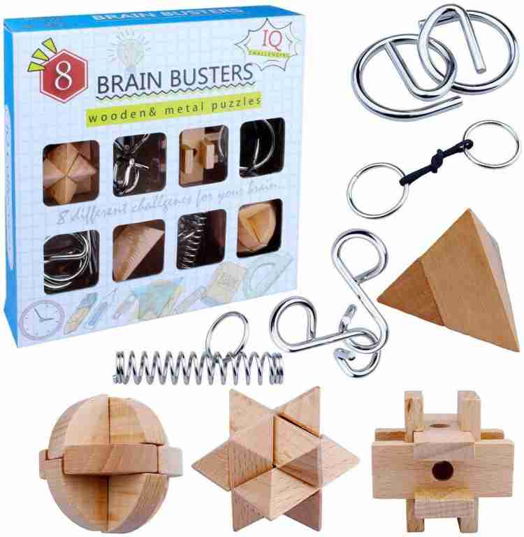 Globular Wooden Metal Puzzles Brain Teasers, Mind Game Unlock Interlock - Wooden  Metal Puzzles Brain Teasers, Mind Game Unlock Interlock . Buy wooden puzzle  toys in India. shop for Globular products in