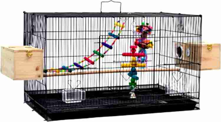 Bird cage with breeding box best sale