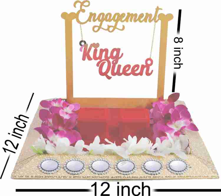 THE BRIDE MADE engagement platter online Wood Decorative Platter Price in India Buy THE BRIDE MADE engagement platter online Wood Decorative Platter online at Flipkart