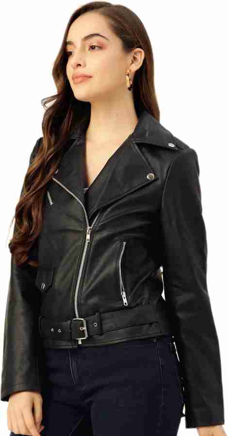 faux leather jacket blue