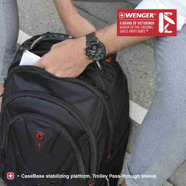 Wenger Ibex Deluxe 17 Laptop Backpack 26 L Laptop Backpack Black Price in India Flipkart