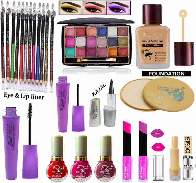 F Zone Makeup Gift For Girls Women 24 Makeup Items QC34 Price in India Buy F Zone Makeup Gift For Girls Women 24 Makeup Items QC34 Online In India Reviews Ratings