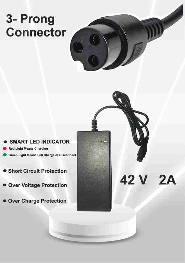 Myria Prong Inline Connector Battery Charger For Hoverboard 84 W Adapter Myria Flipkart