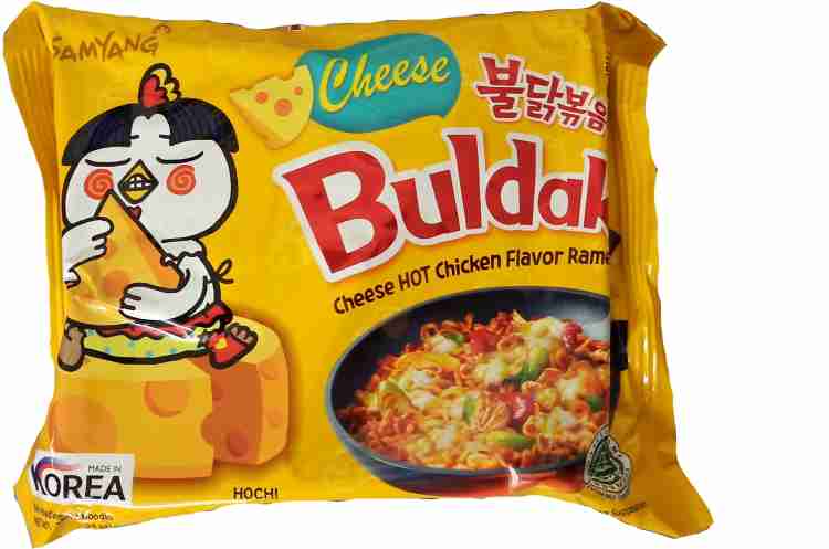 Samyang Hot Chicken Ramen Buldak Cheese Noodles, 140g Instant Noodles  Vegetarian Price in India - Buy Samyang Hot Chicken Ramen Buldak Cheese  Noodles, 140g Instant Noodles Vegetarian online at