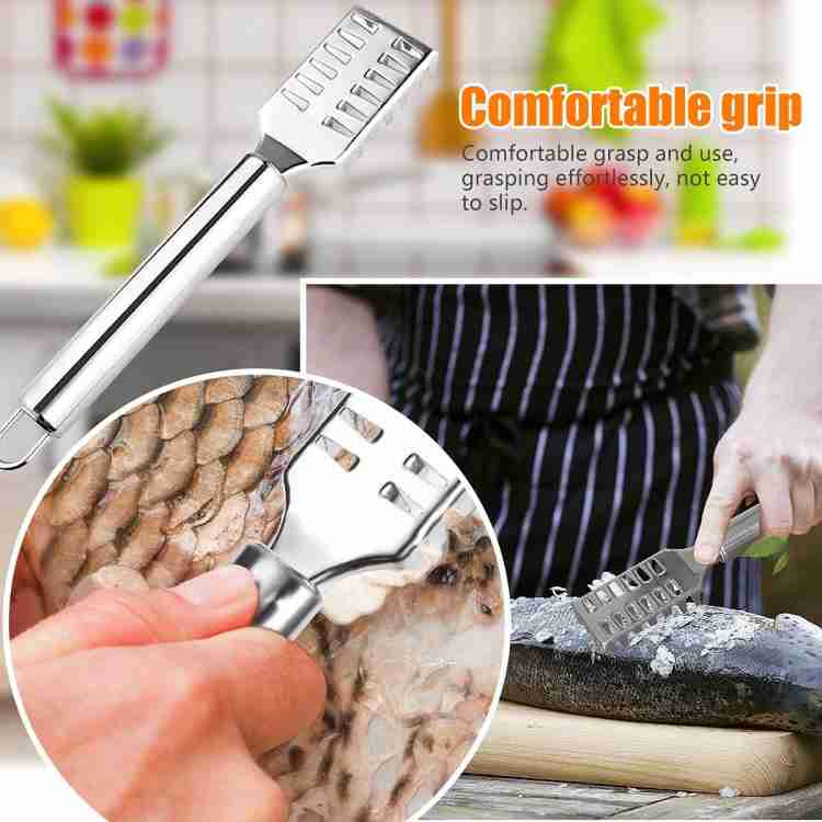 Fish Scale Remover Stainless Steel Scaler Cleaner Home Kitchen Tool