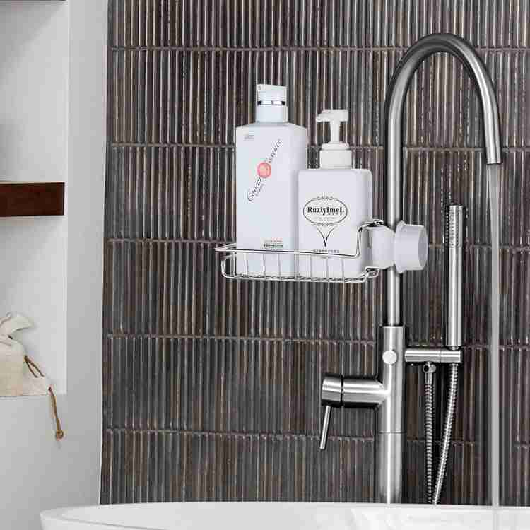 Sink tap rack organizer outlet