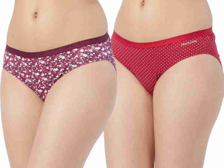 FRUIT OF THE LOOM Women Bikini Multicolor Panty - Buy FRUIT OF THE LOOM  Women Bikini Multicolor Panty Online at Best Prices in India
