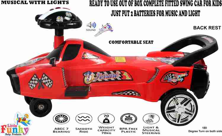 Little Funky Super Ferrari Magic Baby Manual Push Twister Ride On