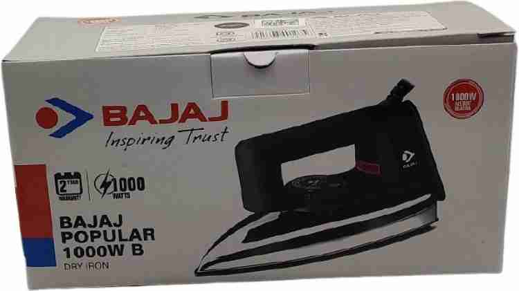 Bajaj new popular 1000w deals dry iron price