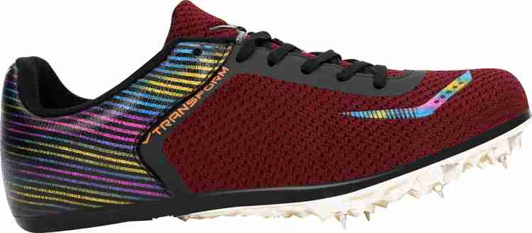 Vicky Transform XLR8 Running Spikes Shoes Maroon Size 10 Cricket Shoes For Men