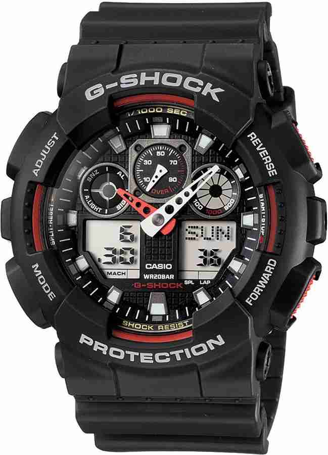 CASIO GA 100 1A4DR G Shock GA 100 1A4DR Analog Digital