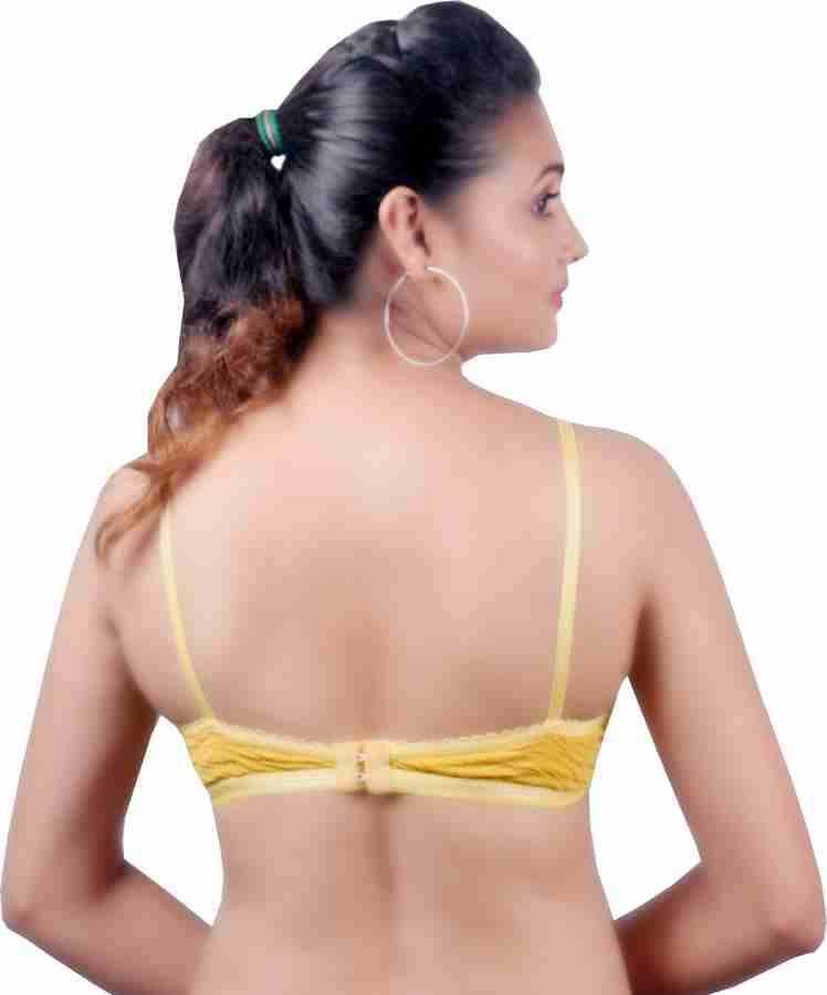 Buy Tanishqa Julia Women's Cotton Chikan Non Padded Non Wired Shapeup Broad  Belt Full Coverage Bra Online at desertcartEGYPT