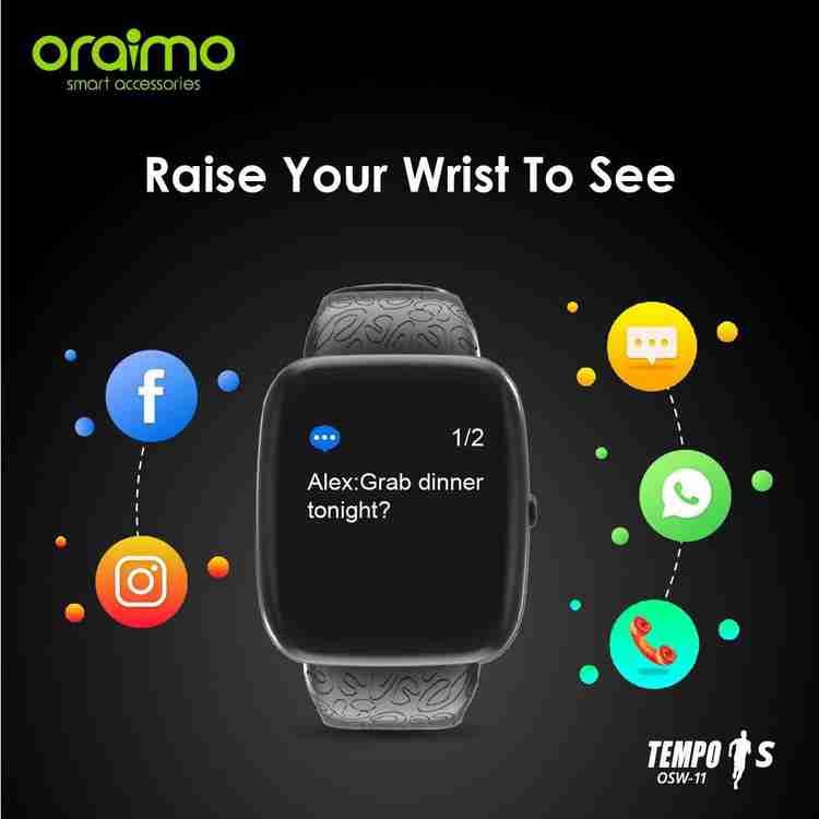 ORAIMO OSW 11 Smart Watch Strap Price in India Buy ORAIMO OSW 11