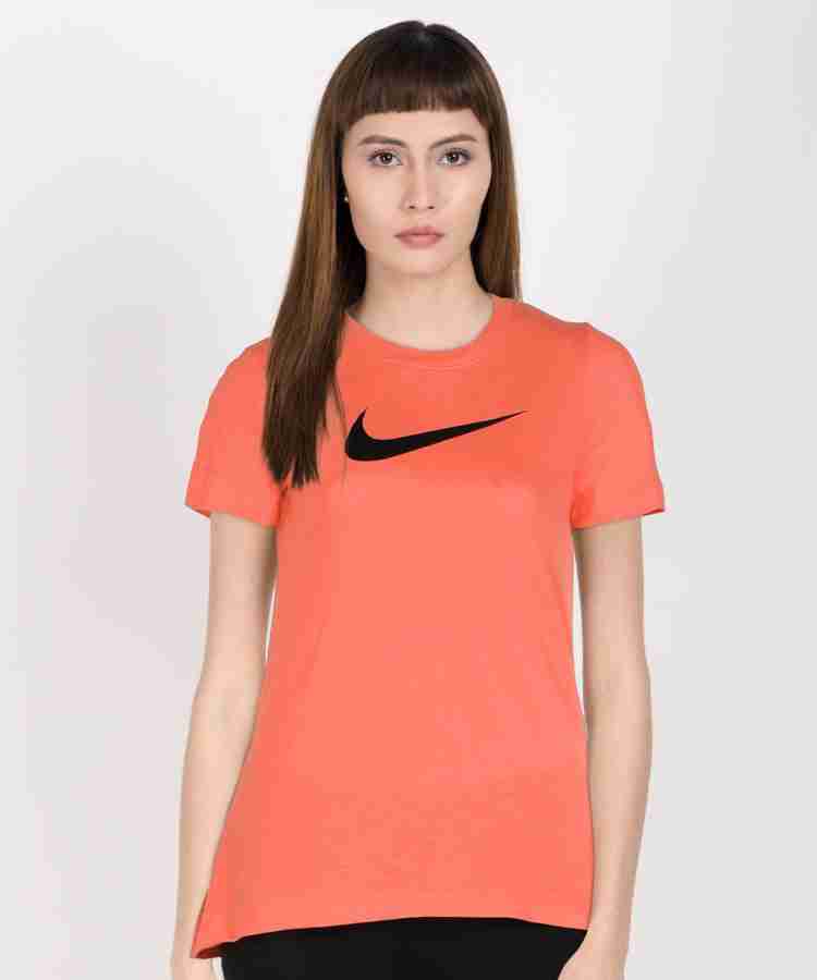 Orange nike store shirt womens