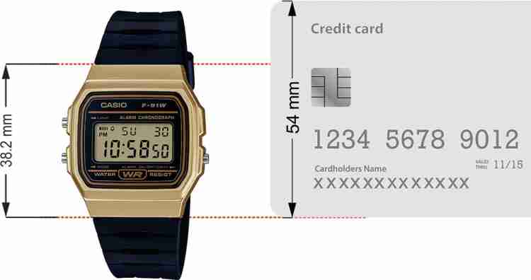 Casio f91w hot sale gold price