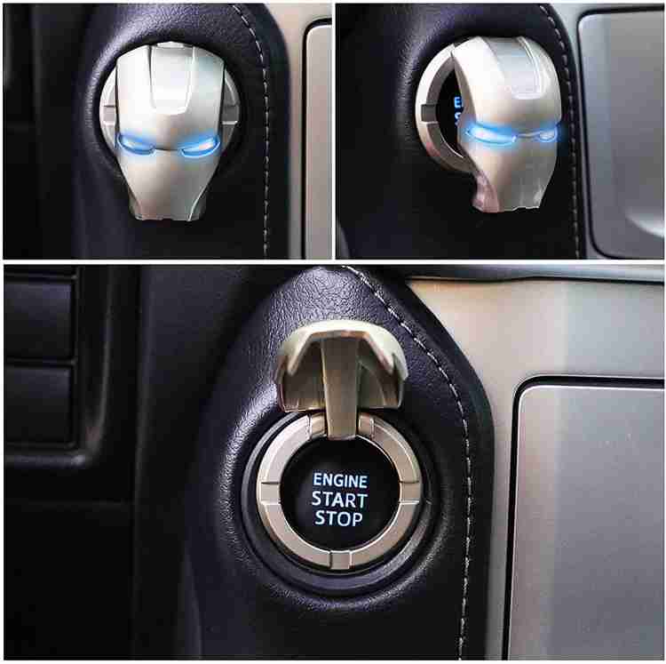 Iron man car store start button cover