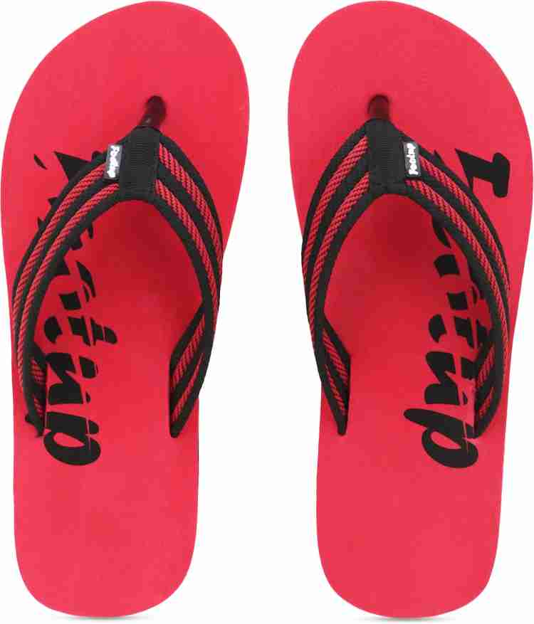 Buy Red Flip Flop & Slippers for Men by FEET UP Online