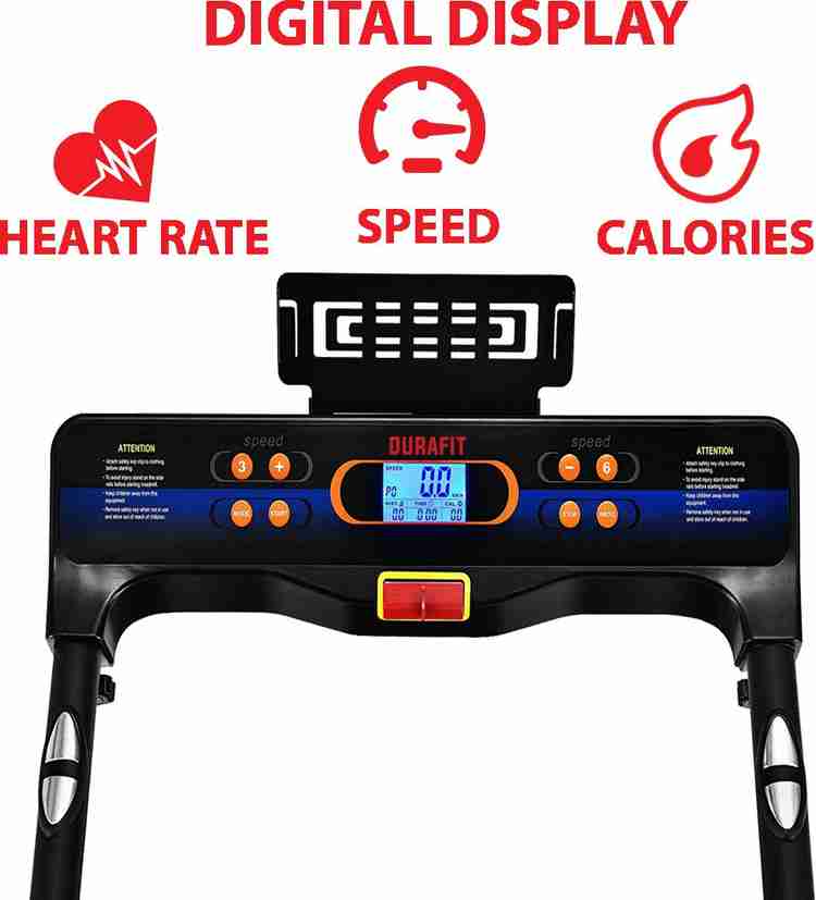 Durafit Spark 1.25 HP Peak 2.5 HP DC Motorized Treadmill